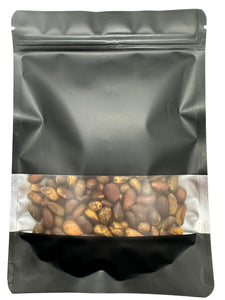 In Shell Pinon Nuts in Black Pouch with Clear Viewing Window